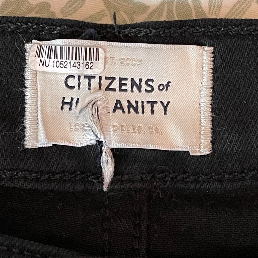 Citizens Of Humanity Black Isola Cropped Jeans Size 32 - Picture 2 of 7
